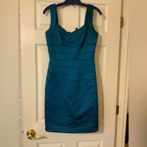 Lauren Ralph Lauren Teal Bandage Sheath Dress - Women